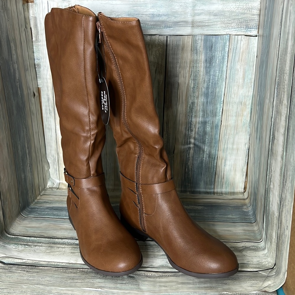 Style and co boots winter tall boots brown tan ✅